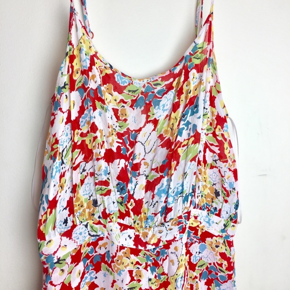 Topshop Floral Print fall on flowy dress short sz4 - Picture 3 of 8